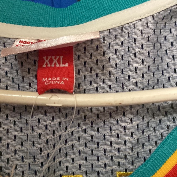 Authentic Detroit pistons slim shady jersey Mitchell and Ness BR remix - Picture 6 of 9